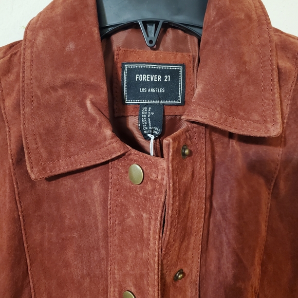 Rust Leather Utility Jacket Small - Picture 4 of 8